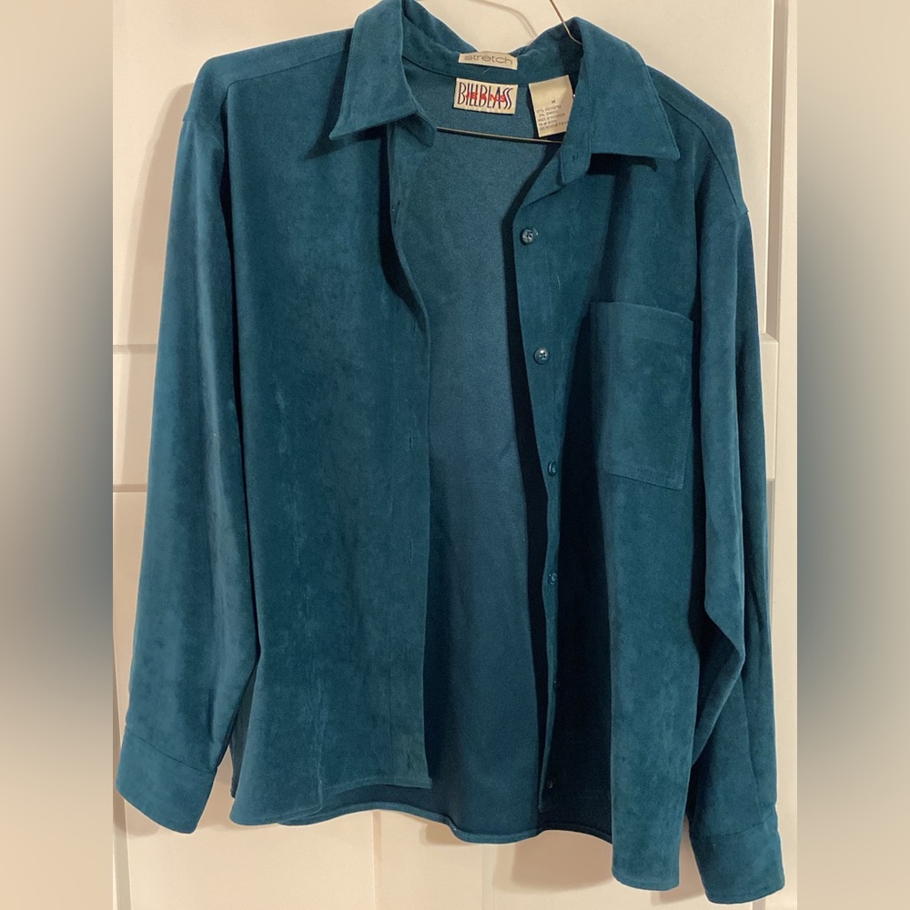 Vintage teal button up
